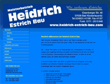 Tablet Screenshot of heidrich-estrich-bau.com